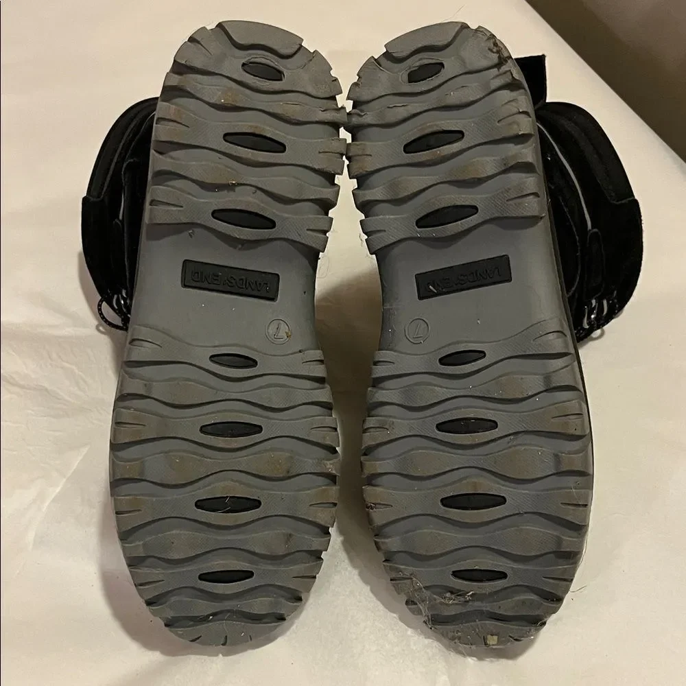 Lands' End Black Winter Boots